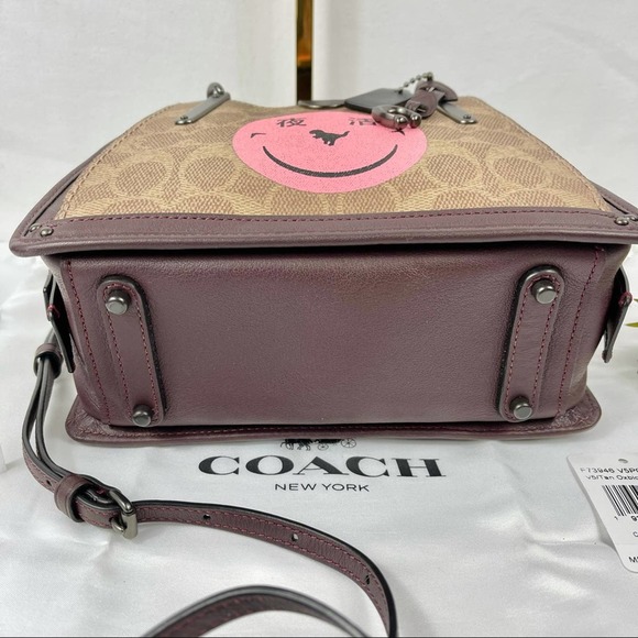 NEW Coach Limited Edition Dreamer 21” in Signature Canvas Rexy Yeti Out Satchel - Picture 6 of 12